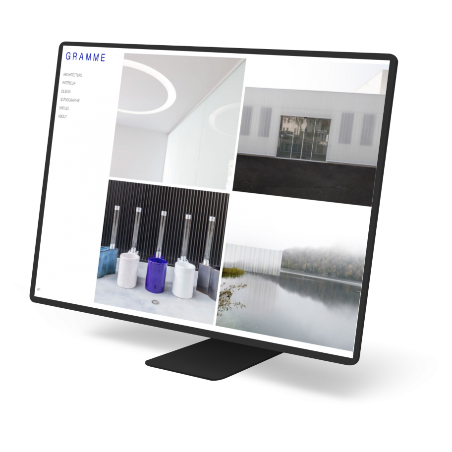 Architect Gramme Paris showcase website