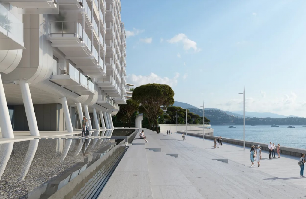 Construction work to extend the sea in Monaco by Bet Gravity.