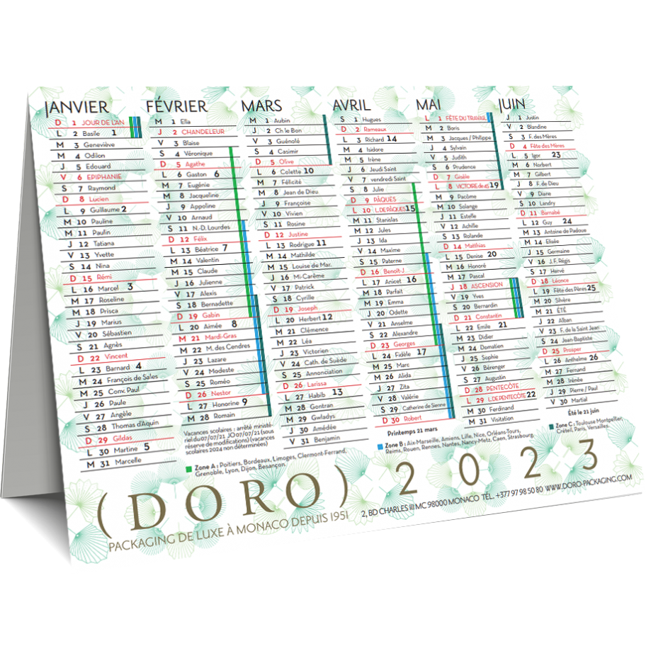 Mockup calendrier Doro