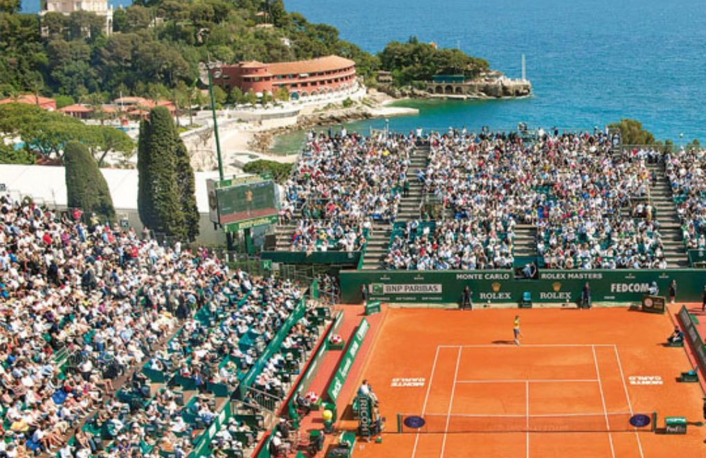 Tournoi de tennis Monte-Carlo avec vue sur la Méditerranée