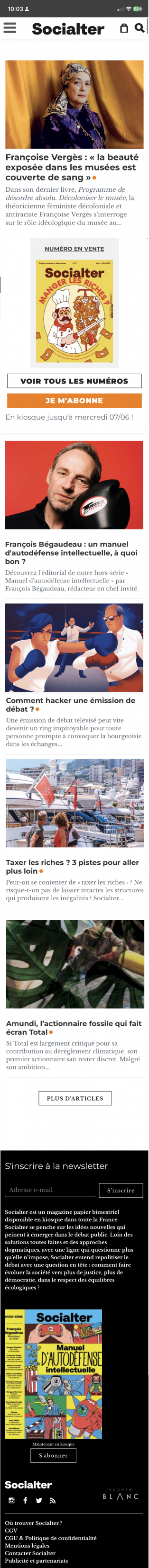 Rocher Blanc Monaco, responsive interface of the Socialter website
