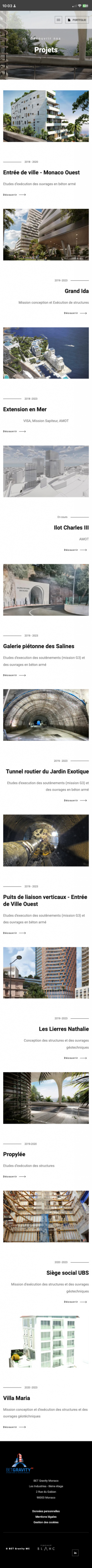 Bet Gravity Site responsive par Rocher Blanc