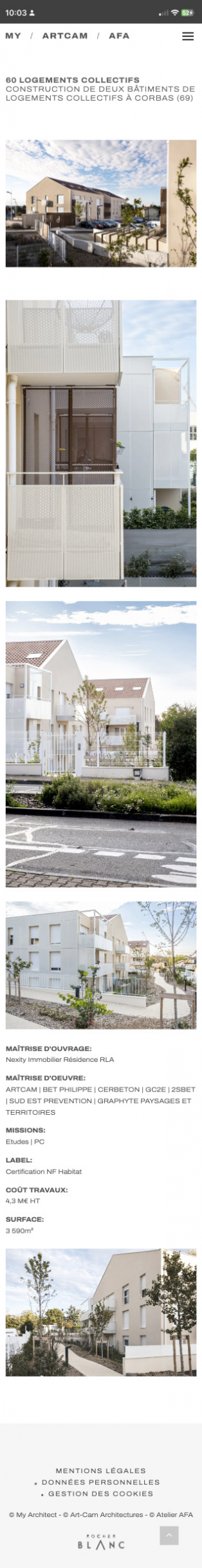 Construction of two collective housing buildings in Corbas (69)